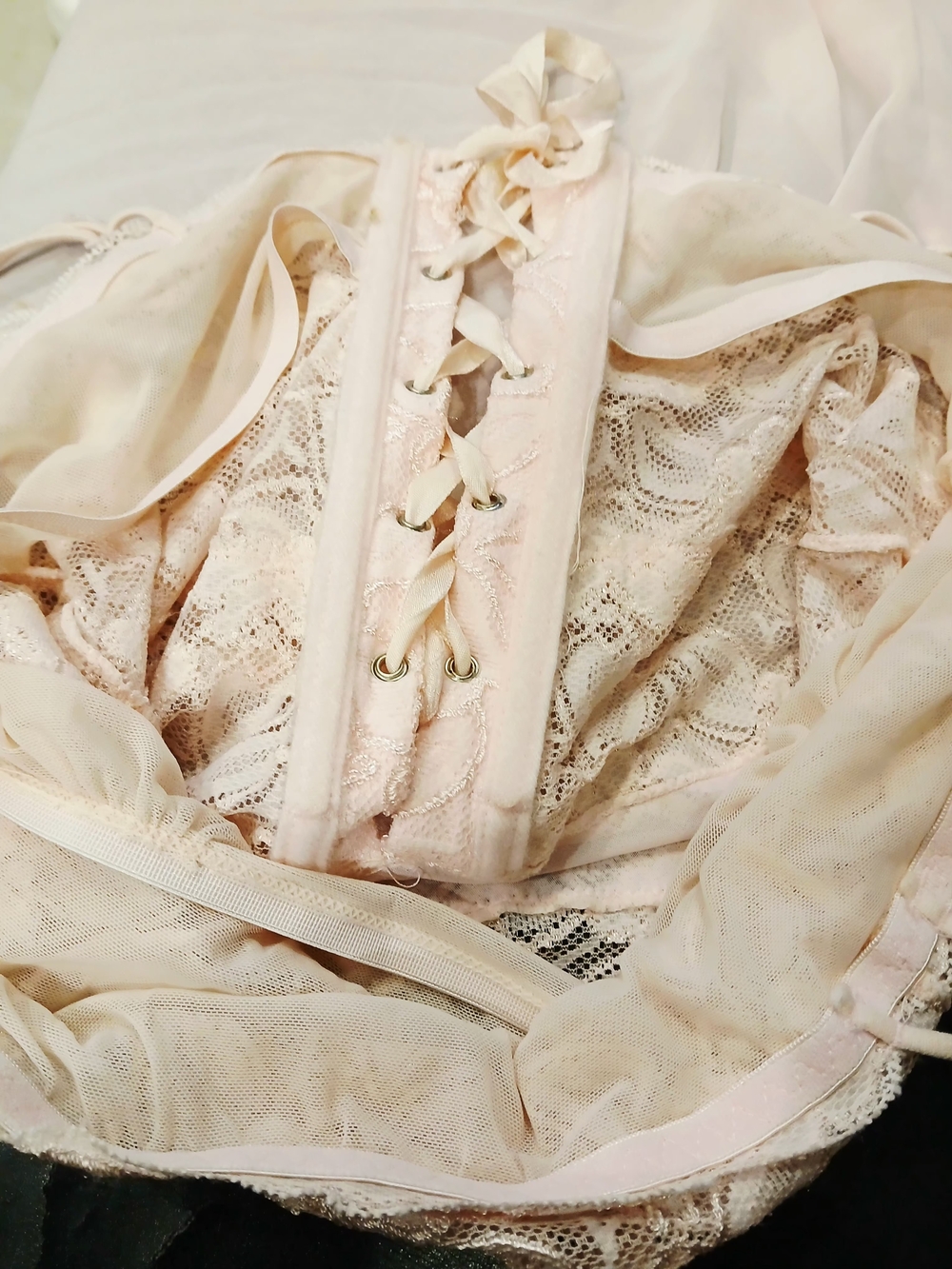 Source Unknown Pale Pink Lace Chemise Nightgown - Picture 8 of 10